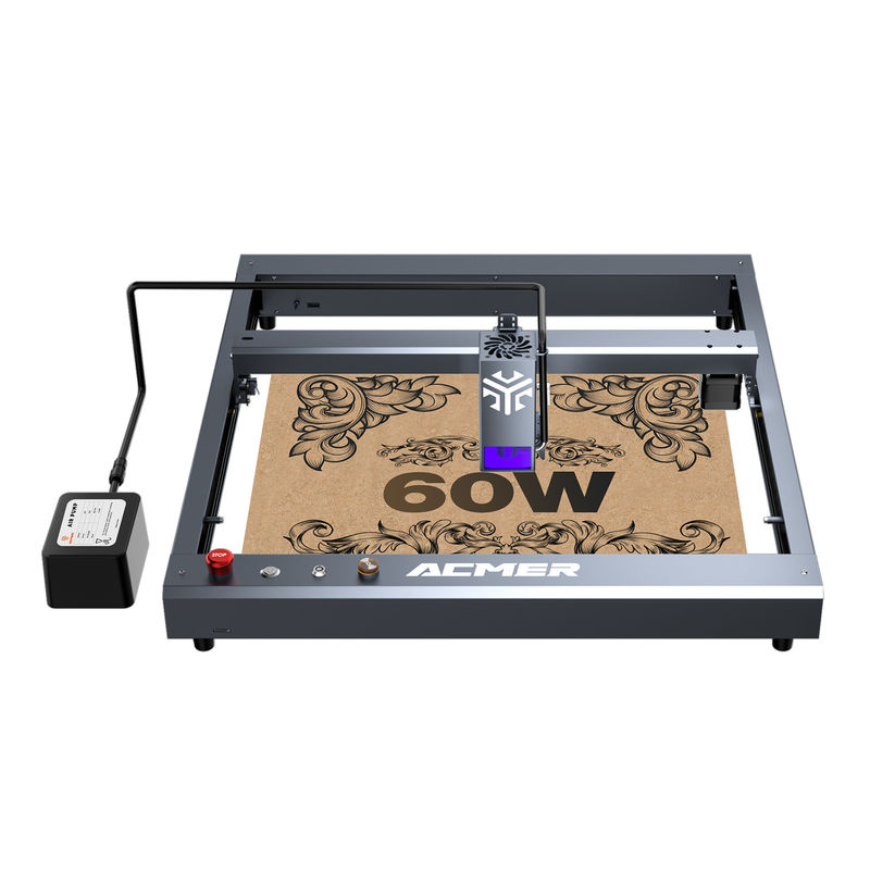 ACMER P2 60W - 68W Desktop Laser Gravure Machine DC 24V 6A / 8A Hoge snelheid