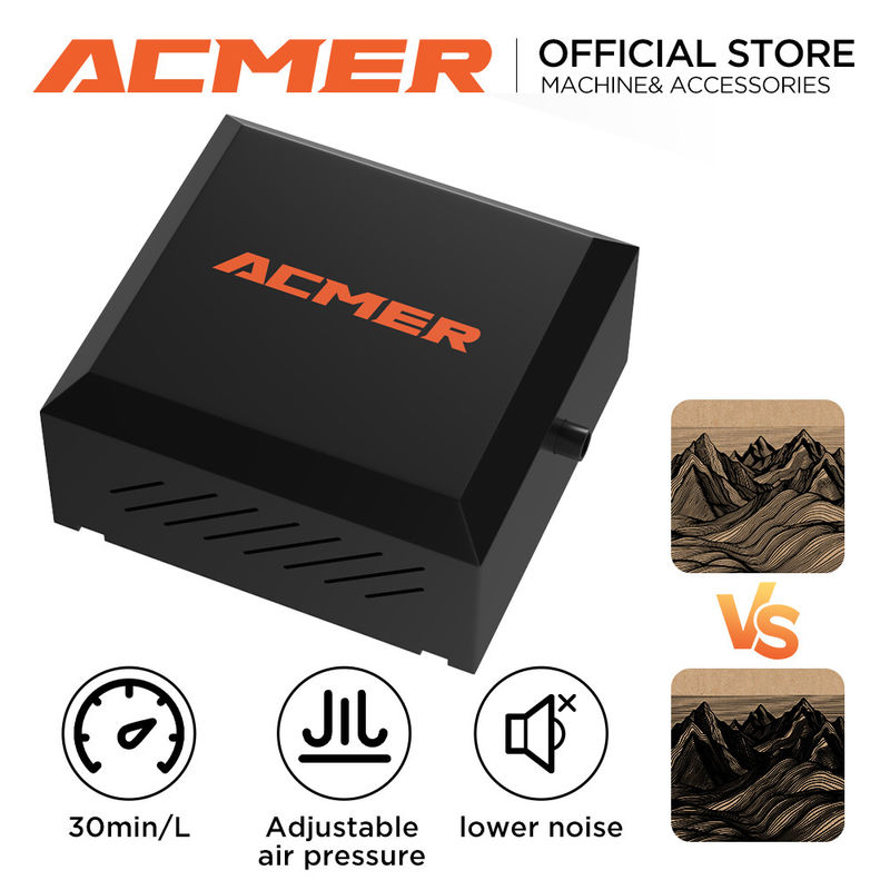 1.8kg 110V-220V Laser Engraver Air Assist Pump EU I US I UK Plug 5,0-5,5 M/s Luchtsnelheid