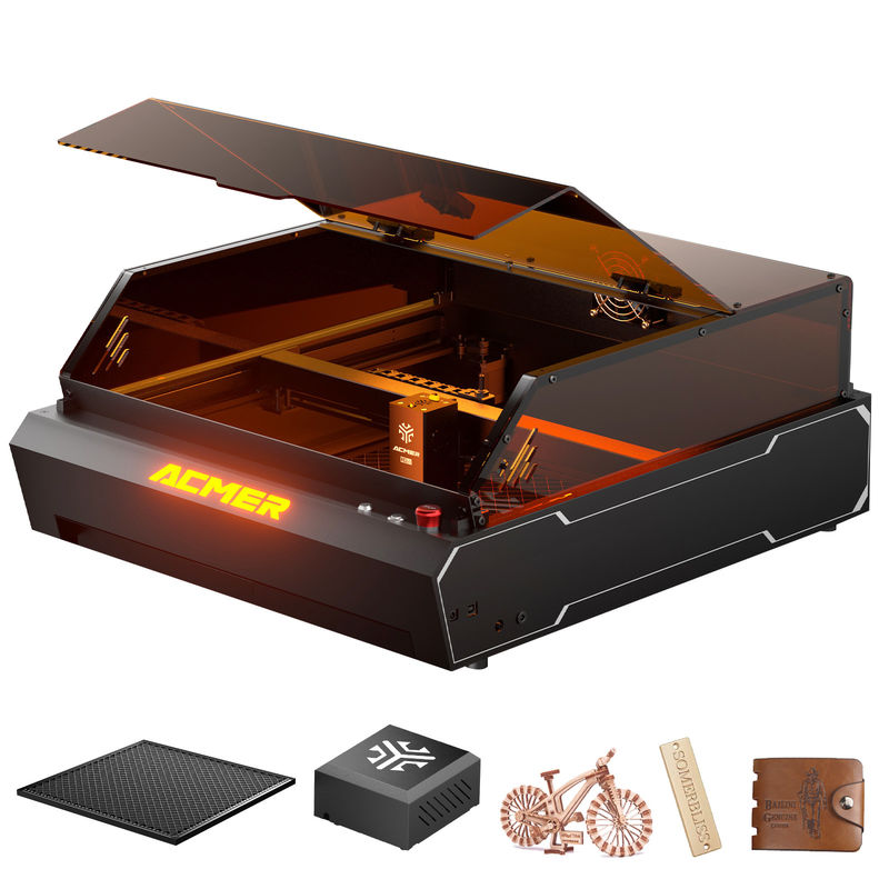 2 in 1 Dual Laser Laser Engraving Snijmachine 390x400mm Engraving Working Area