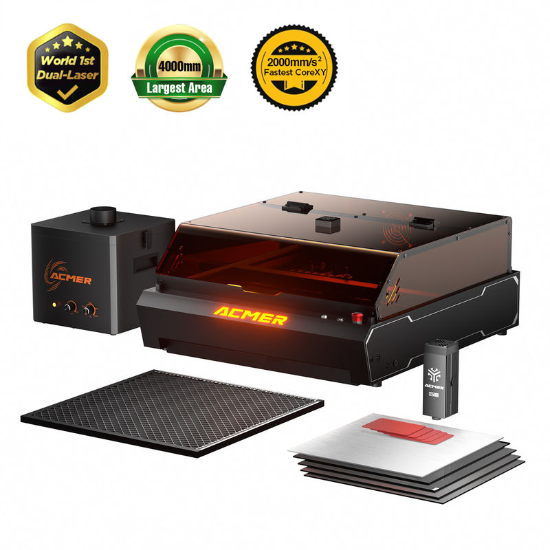 Hoge kracht ACMER 48W diode laser cutter voor hout en wat donker ondoorzichtig acryl