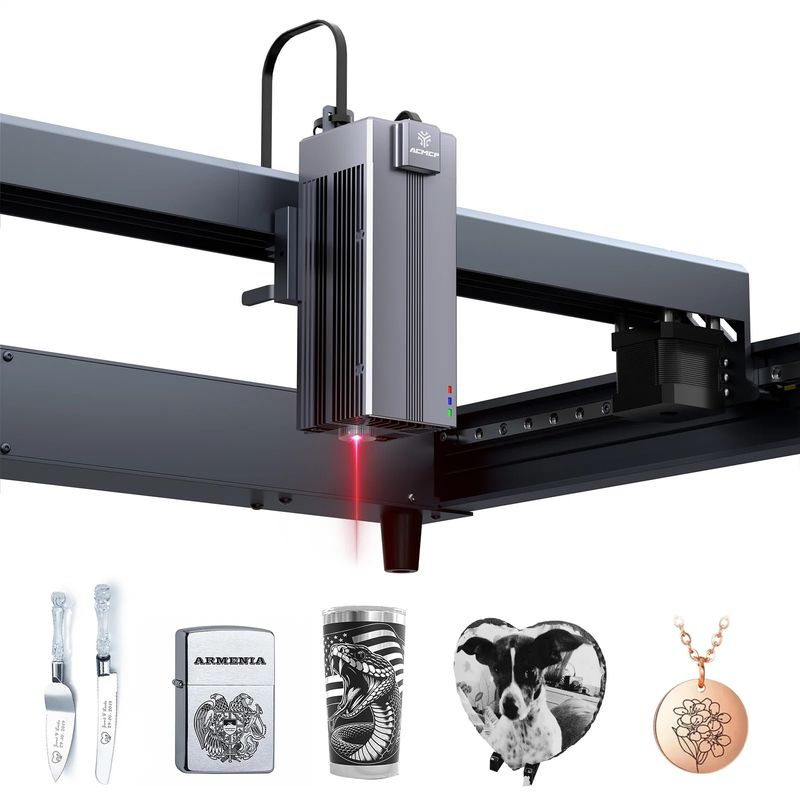ACMER P2 IR 2w Fiber Laser Graver 0,03 mm Ultra-fijne plek voor metaal Plastic Rock Acrylic