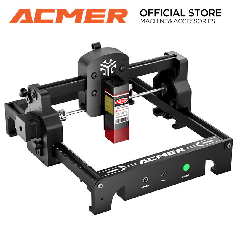 ACMER S1 Mini Portable Laser Engraver, 2500mw laser output, 130*130mm werkgebied