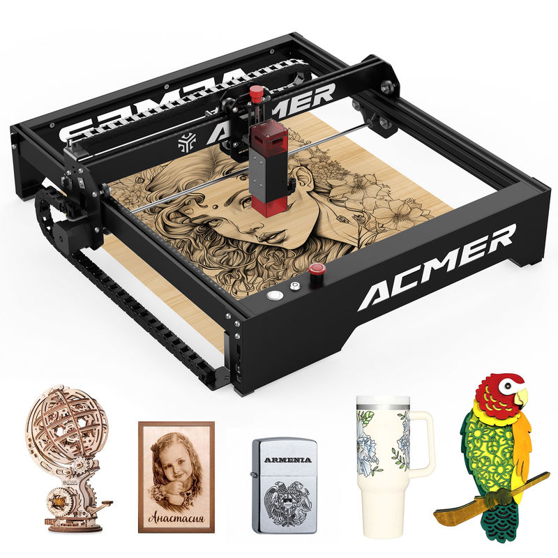 ACMER P1 10W Laser Engraver 10000mm/min High Speed Desktop Laser Engraving Machine, 20W Laser Output