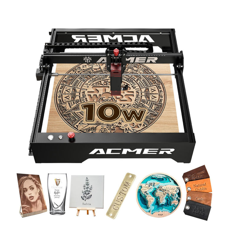 ACMER P1 10W Laser Engraver 10000mm/min High Speed Desktop Laser Engraving Machine, 20W Laser Output