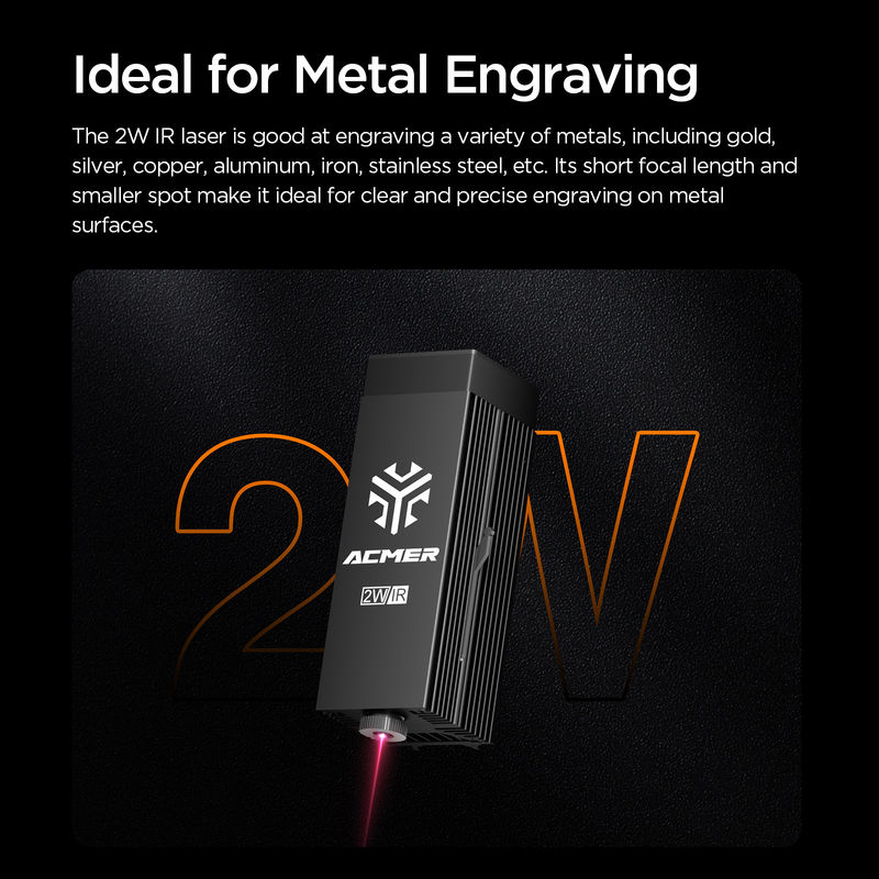 ACMER P3 Laser Module IR 2w Fiber Laser Engraver 0.03mm Ultra-fijne plek voor metaal Plastic Rock Acrylic